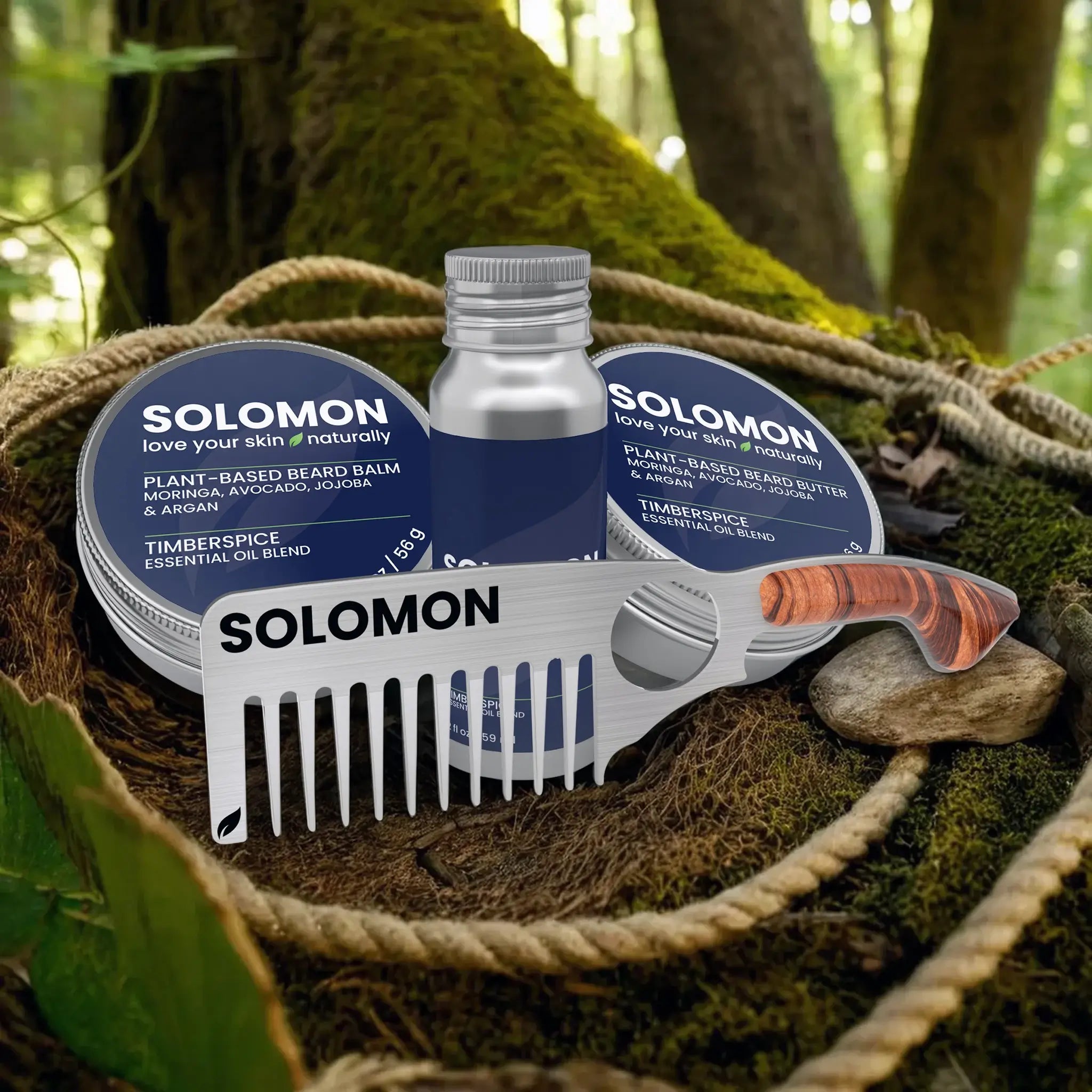 SOLOMON Signature Plant-Based Beard & Skincare Collection