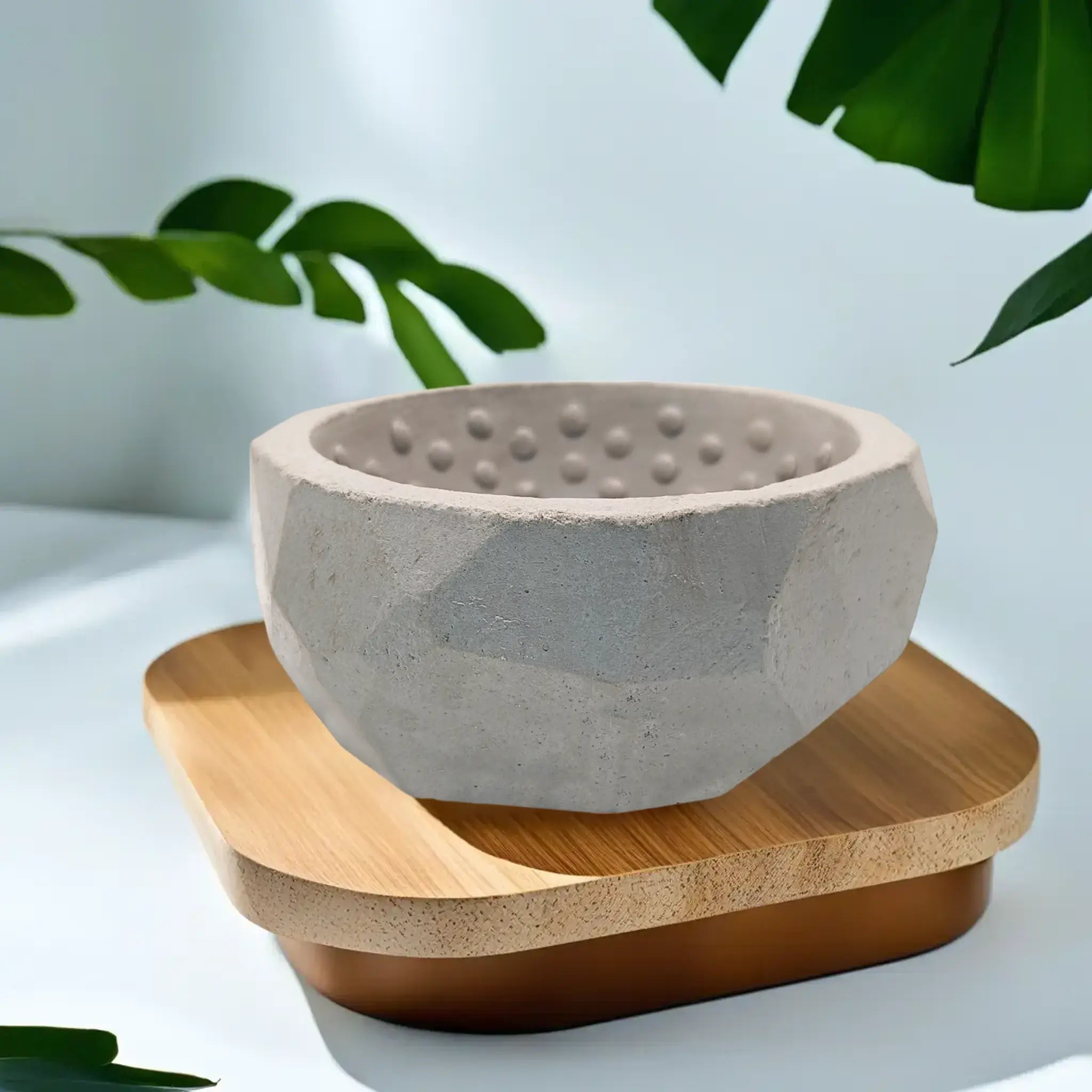 Natural Stonework Shaving Bowl Set