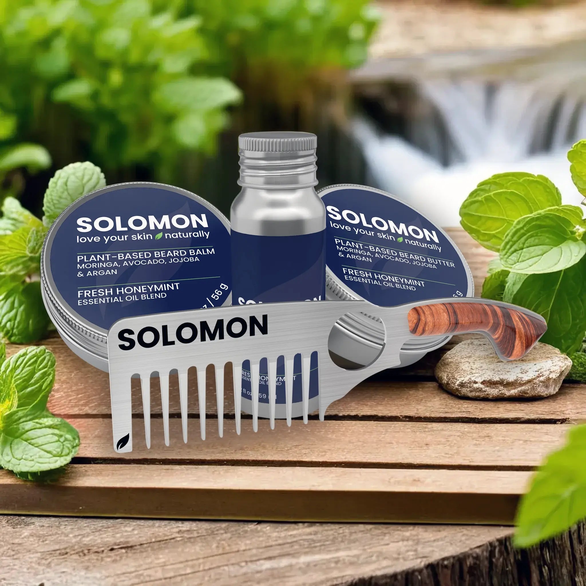 SOLOMON Signature Plant-Based Beard & Skincare Collection