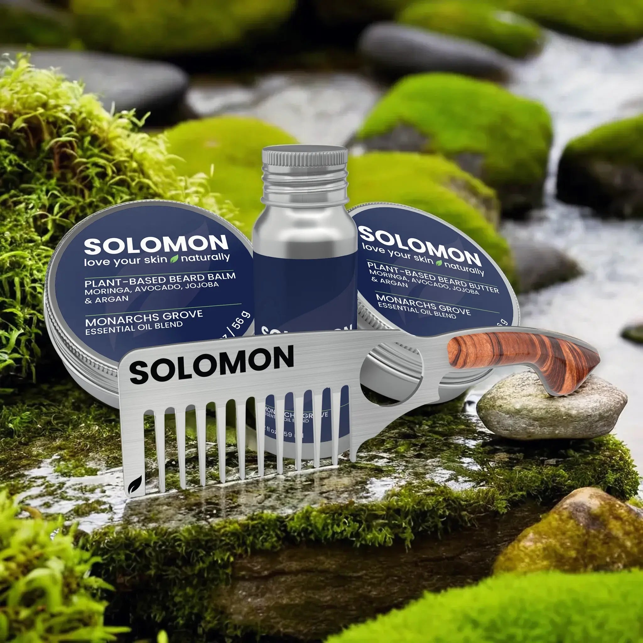 SOLOMON Signature Plant-Based Beard & Skincare Collection