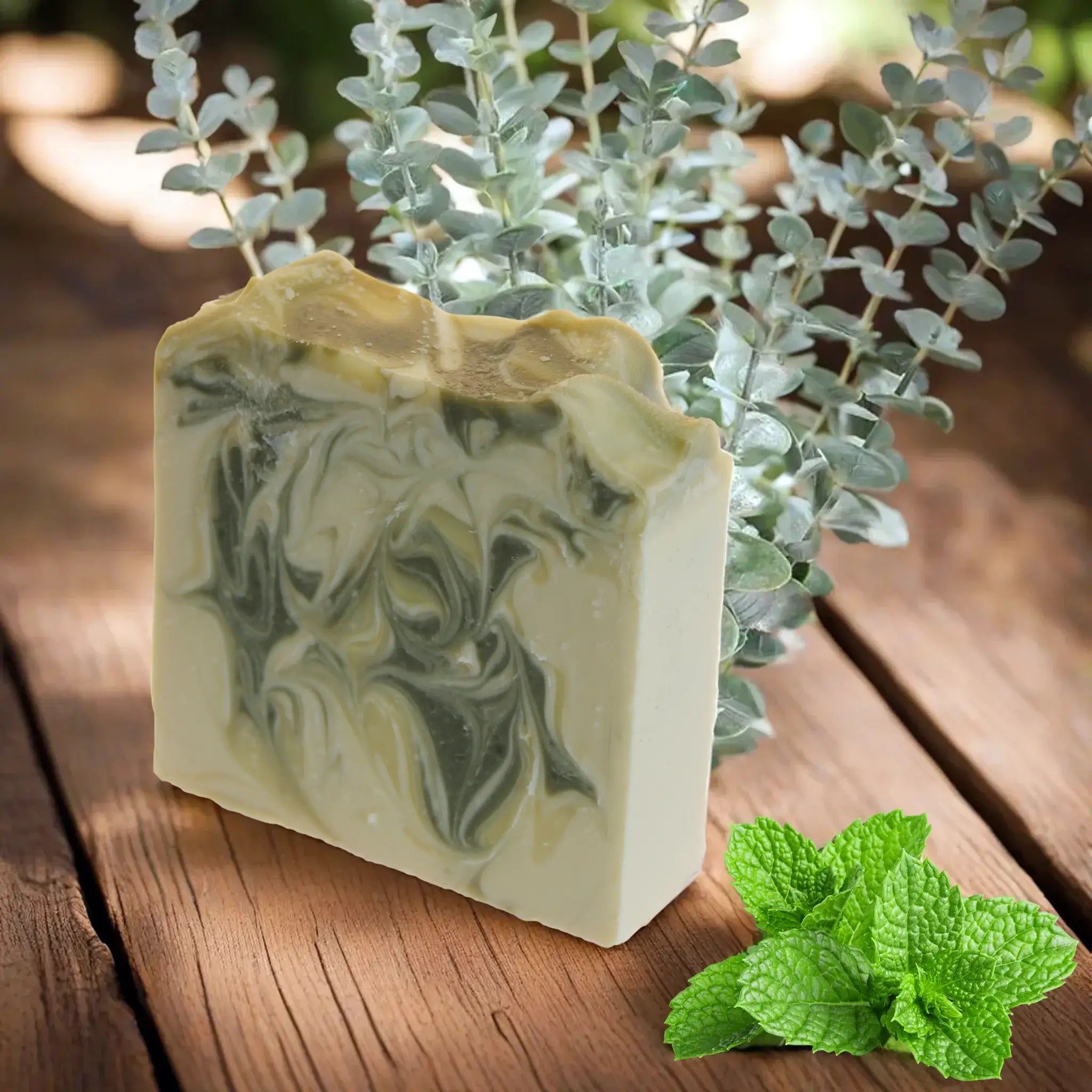 Invigorating Eucalyptus and Spearmint Clay Body Bar