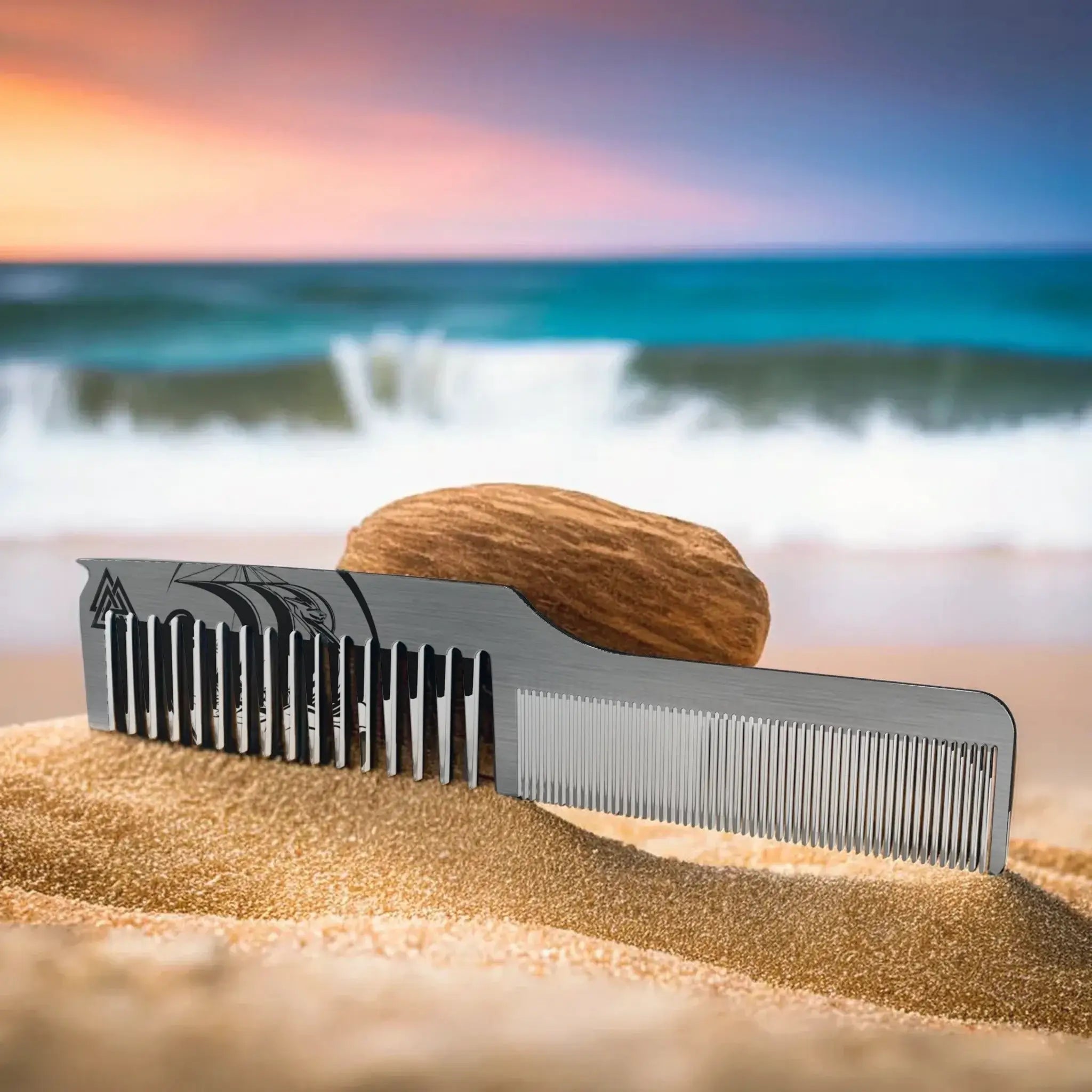 The Valknut Hair and Beard Comb