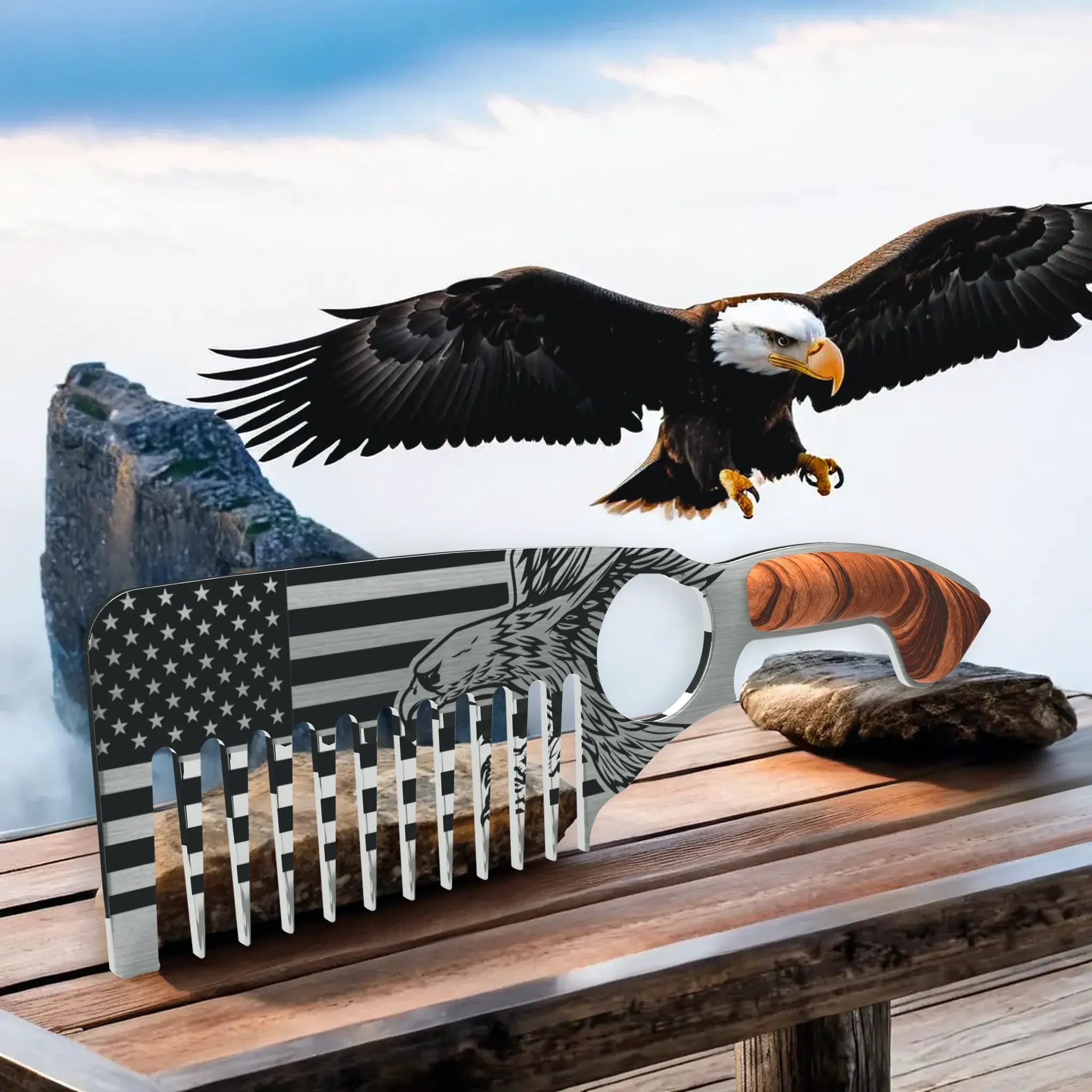 The Patriot Beard Comb