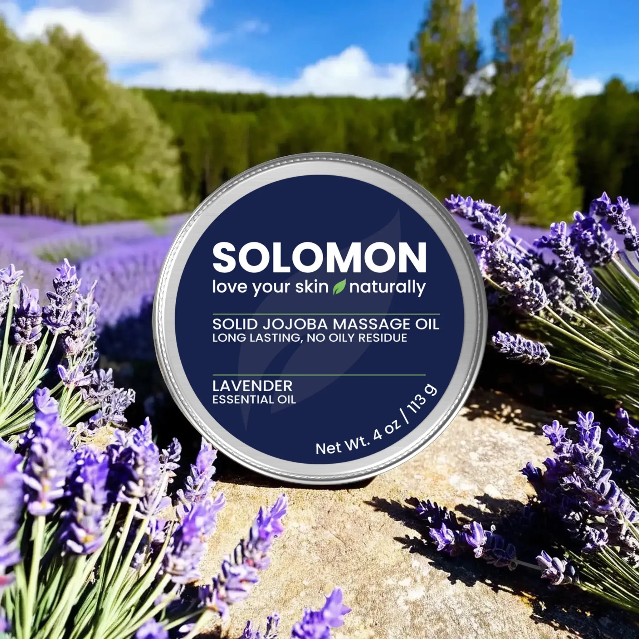 Lavender Solid Jojoba Massage Oil